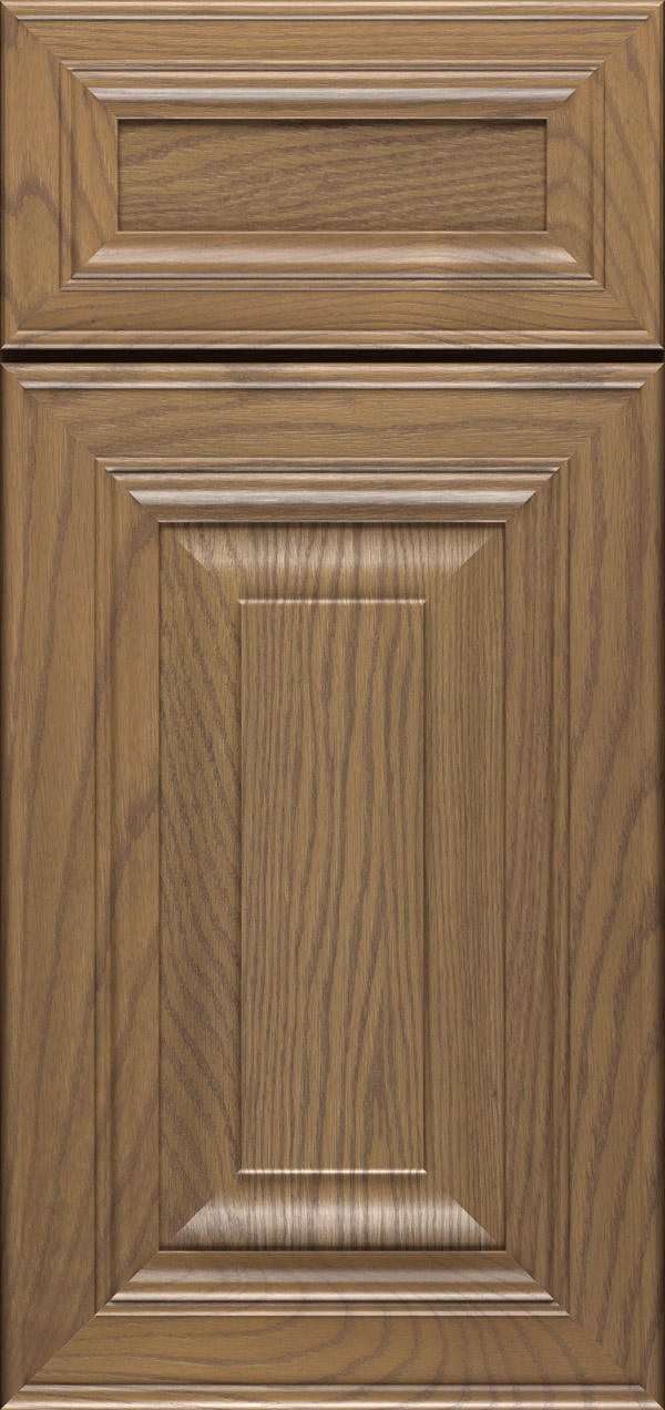 Artesia 5-piece oak raised panel cabinet door in desert