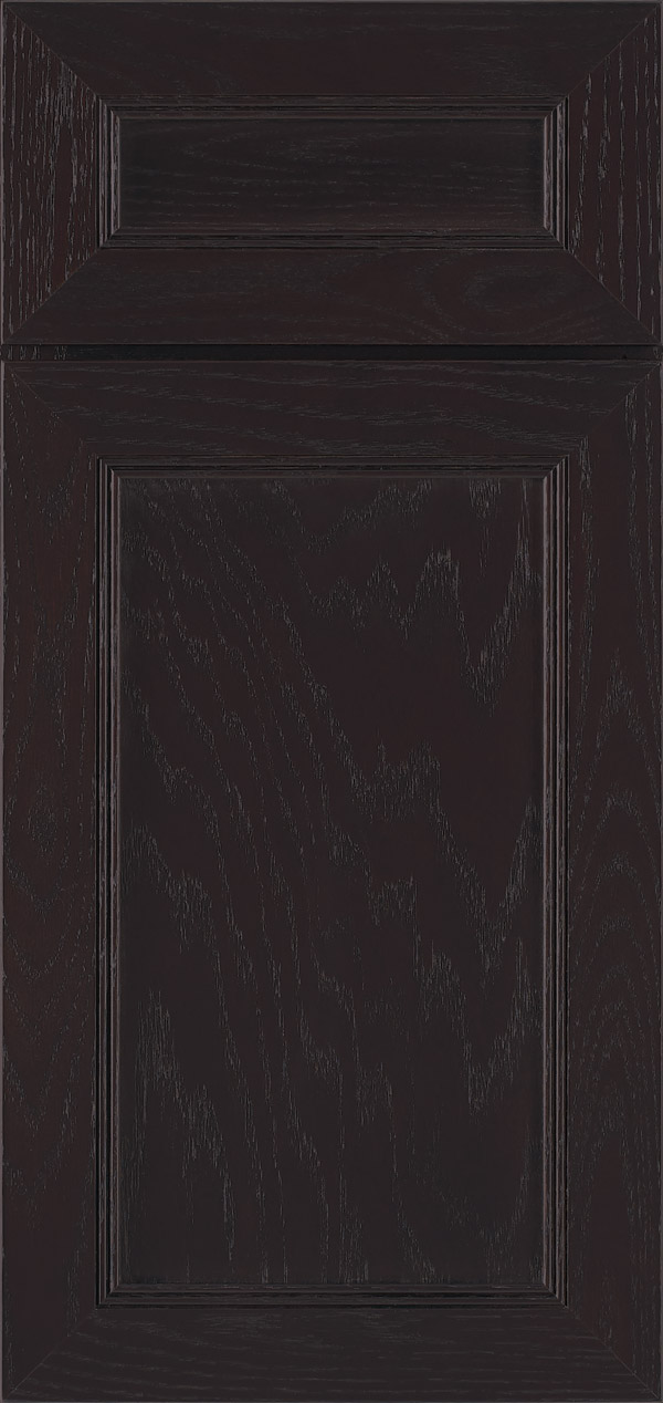 Barrington 5-piece oak flat panel cabinet door in labrador