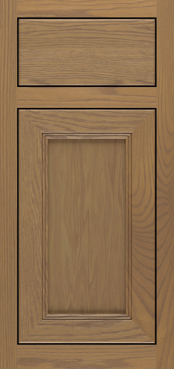 Barrington oak inset cabinet door in desert