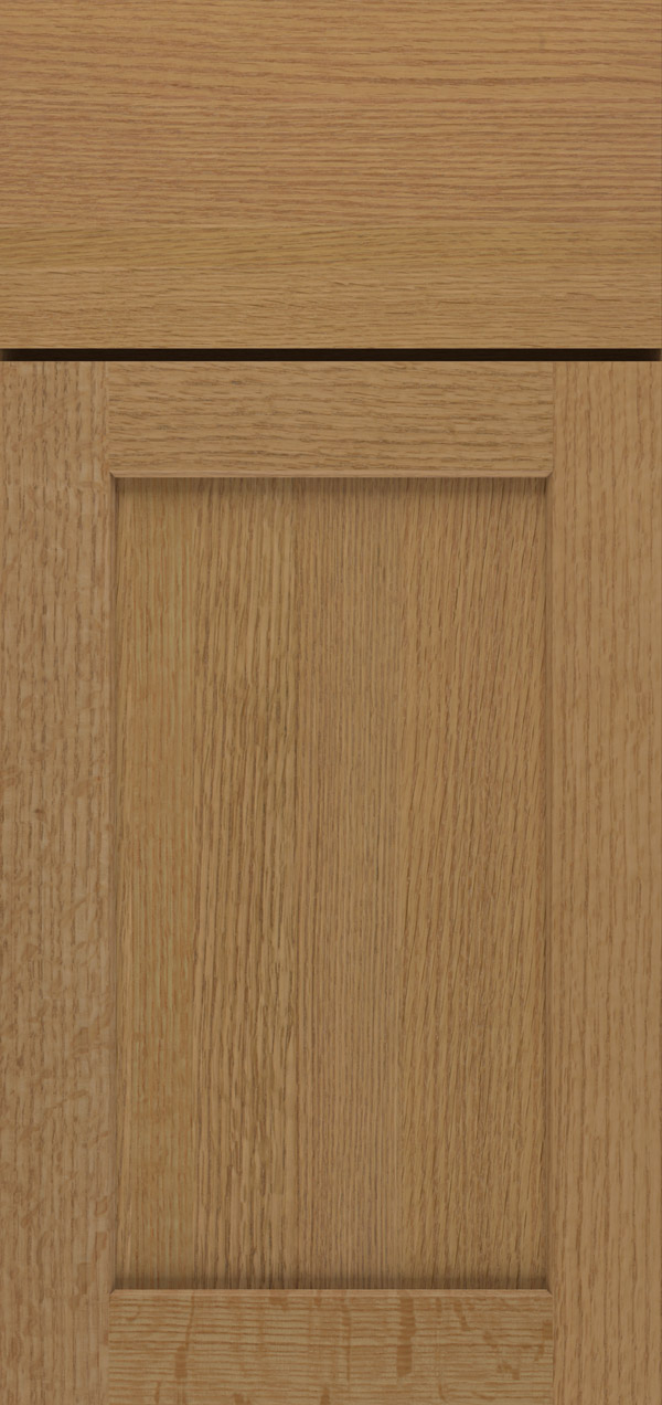 Benson quartersawn white oak reversed raised panel cabinet door in desert