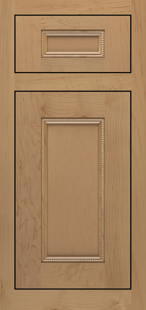 Brentwood 5-piece maple inset cabinet door in desert