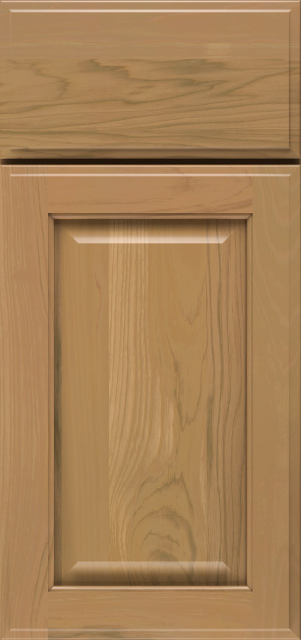 Brookside pecan raised panel cabinet door in desert
