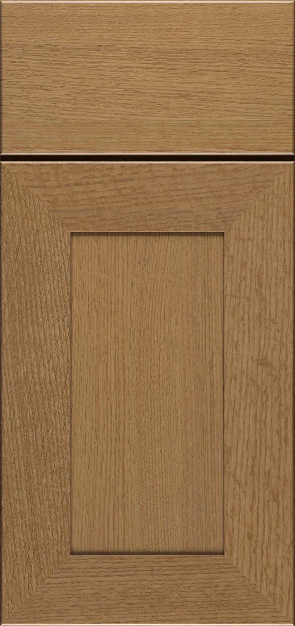Cayhill quartersawn white oak reversed raised panel cabinet door in desert
