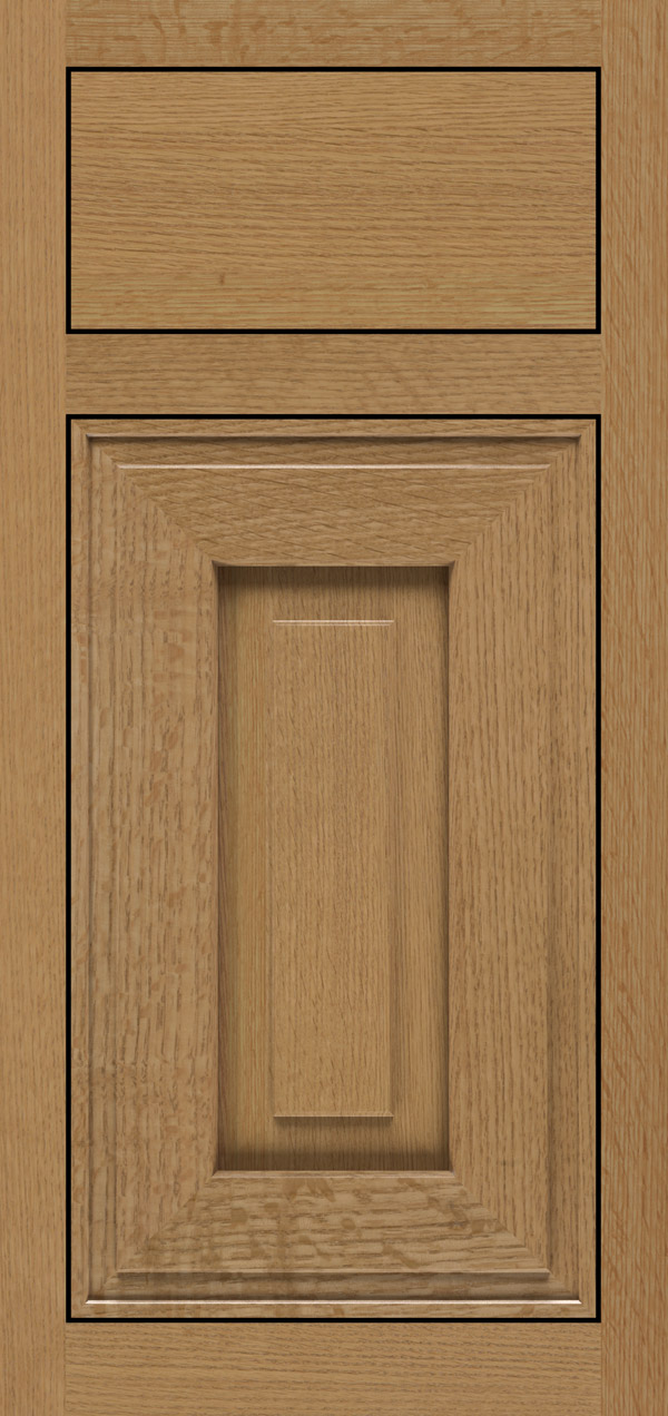 Clio quartersawn white oak inset cabinet door in desert