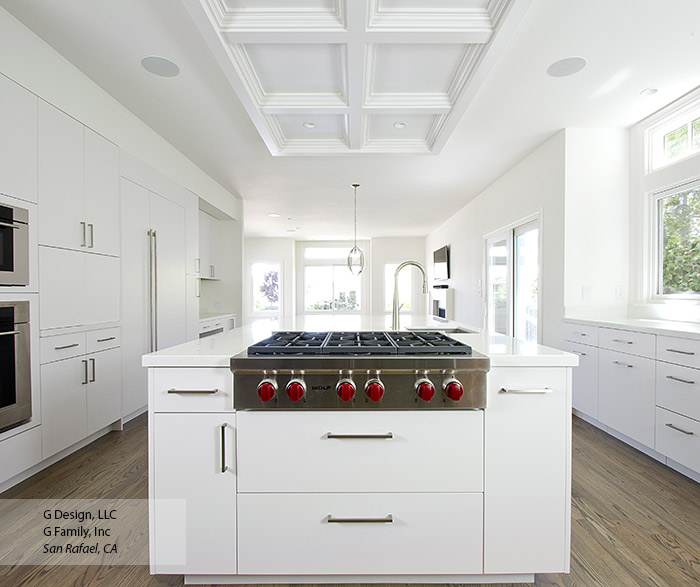 White Kitchen with Modern Cabinets