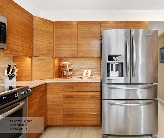 Natural Bamboo Kitchen Cabinets