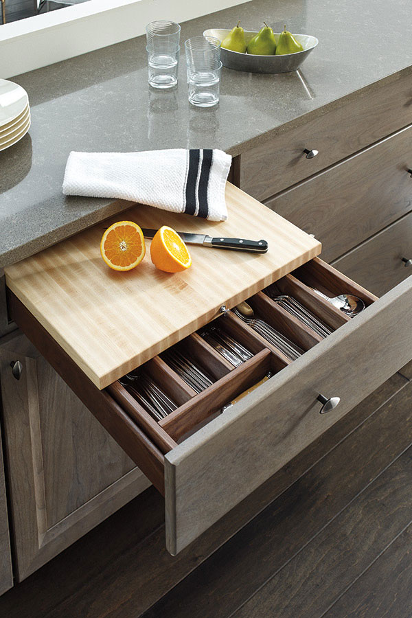 U-Shaped Cabinet Drawer - Omega Cabinetry Specialty Cabinets