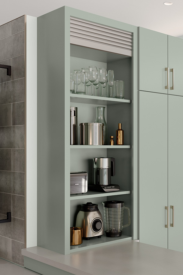Metal Tambour Unit Omega Cabinetry
