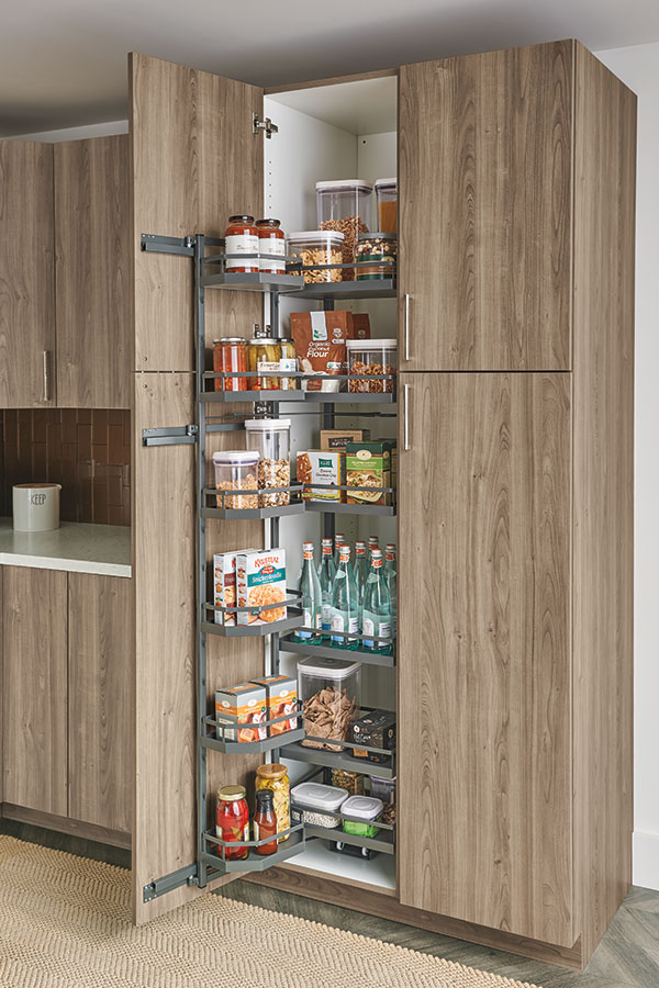 Pullout Pantry Cabinet - Omega Cabinetry Specialty Cabinets