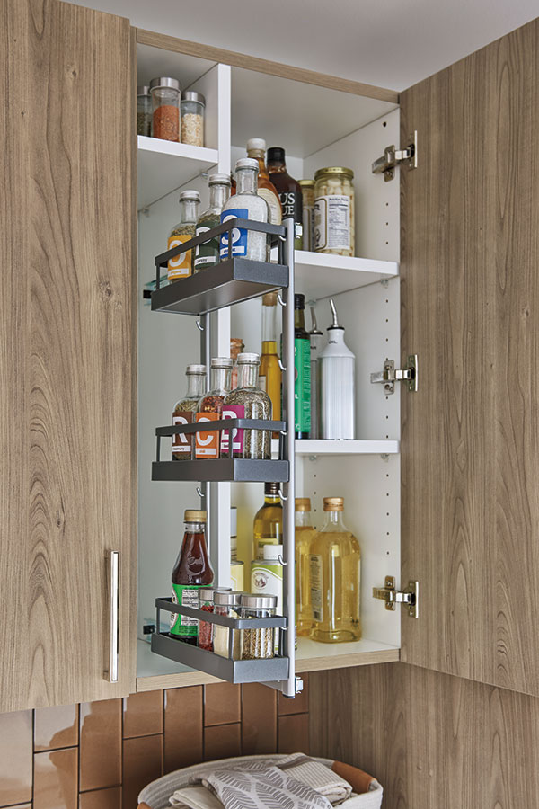 Pullout Pantry Cabinet - Omega Cabinetry Specialty Cabinets