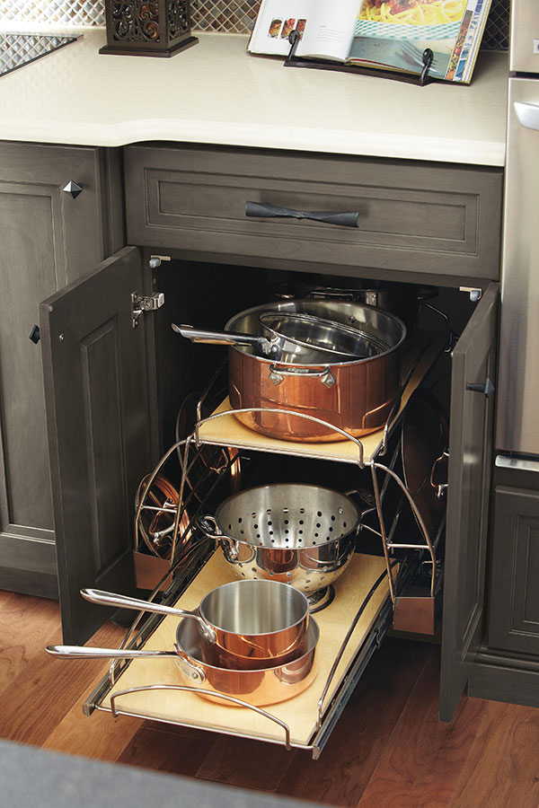 Pots and Pans Storage Pullout - Omega Cabinetry