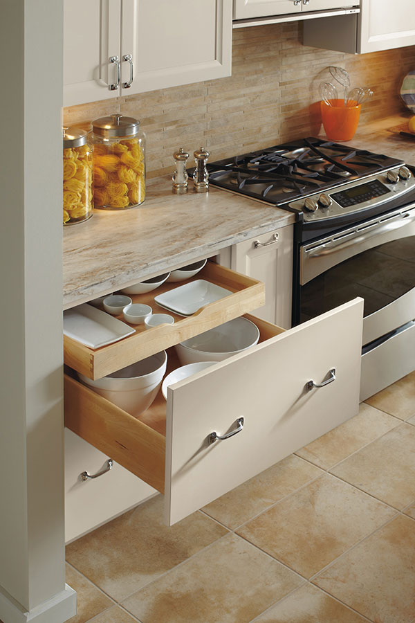 Deep Drawer Base Cabinet With Rollout Omega