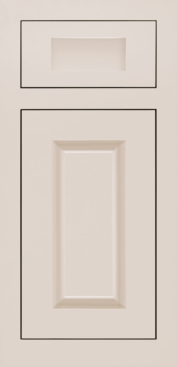 Adagio 5-piece maple inset cabinet door in magnolia