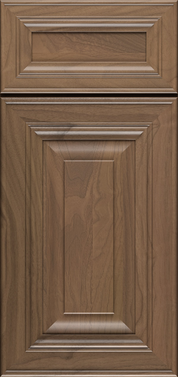 Artesia 5-piece walnut raised panel cabinet door in desert