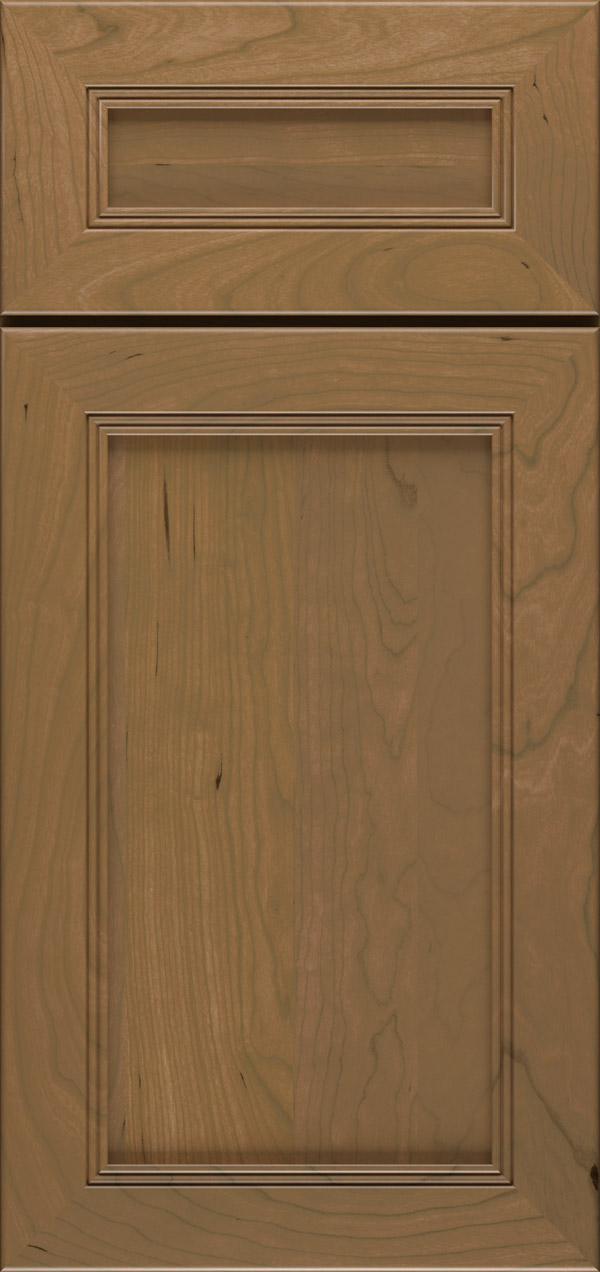 Bancroft 5-piece cherry reversed raised panel cabinet door in desert