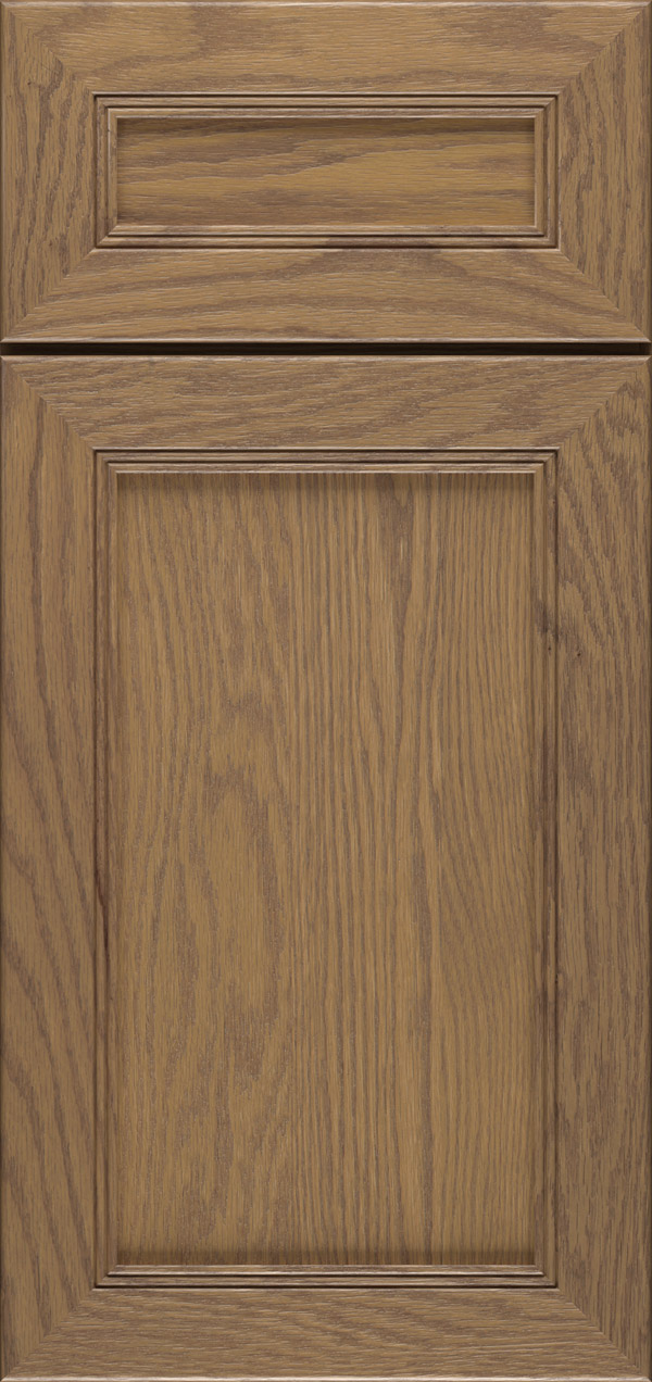 Bancroft 5-piece oak reversed raised panel cabinet door in desert