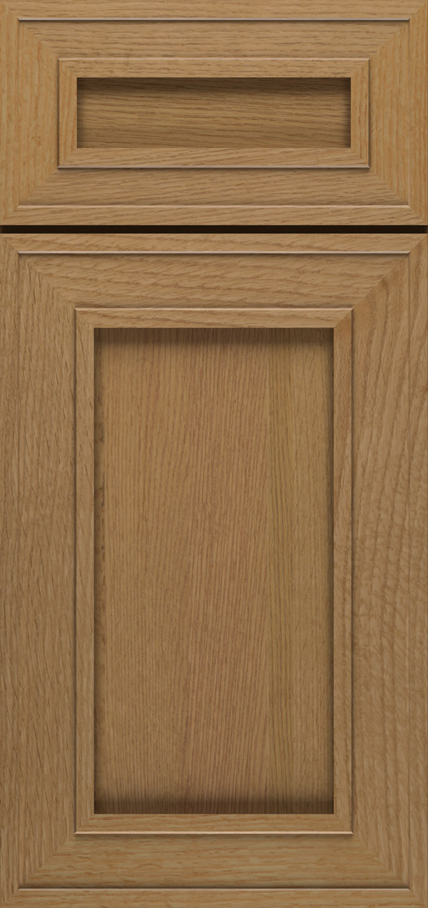 Beckwith 5-piece quartersawn white oak reversed raised panel cabinet door in desert