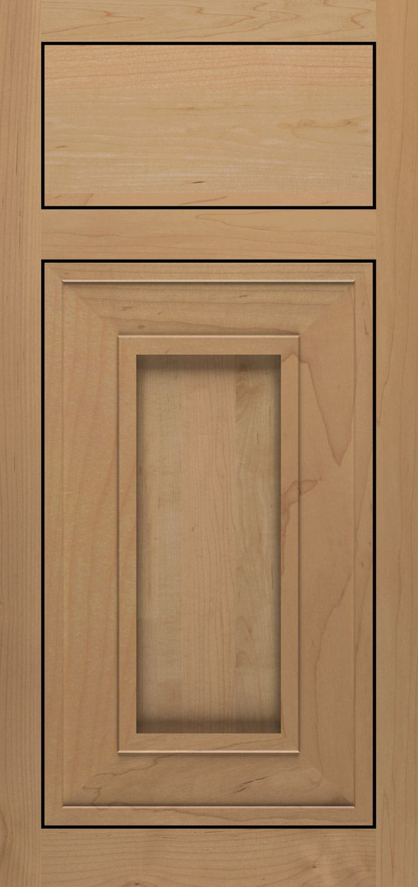 Beckwith maple inset cabinet door in desert