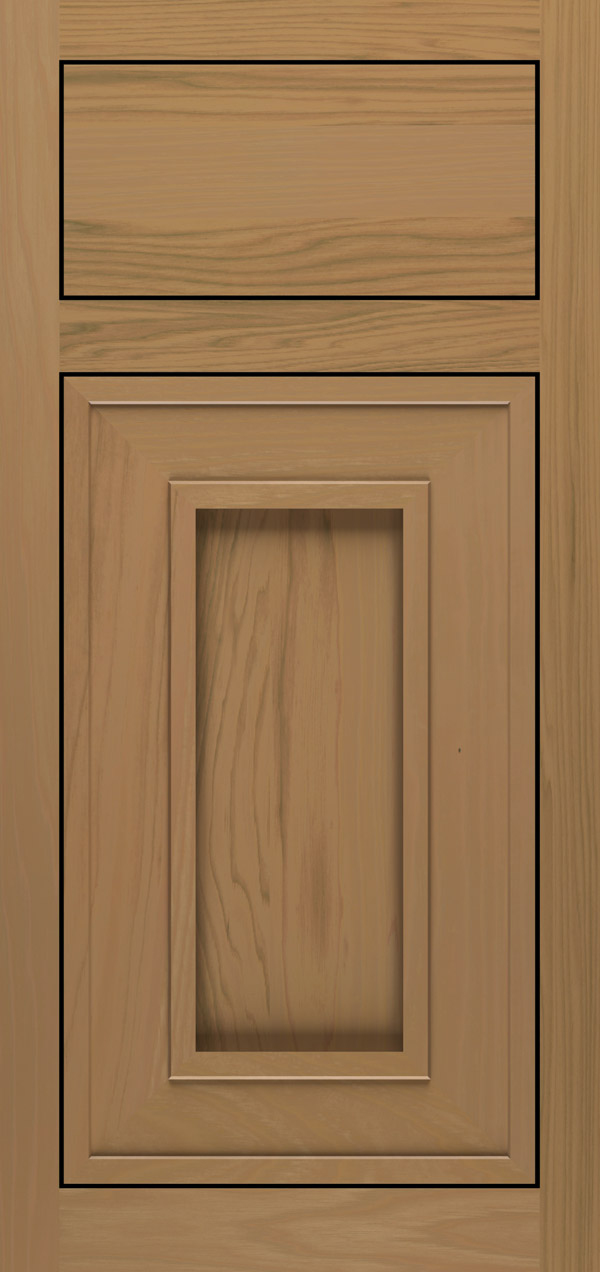 Beckwith pecan inset cabinet door in desert