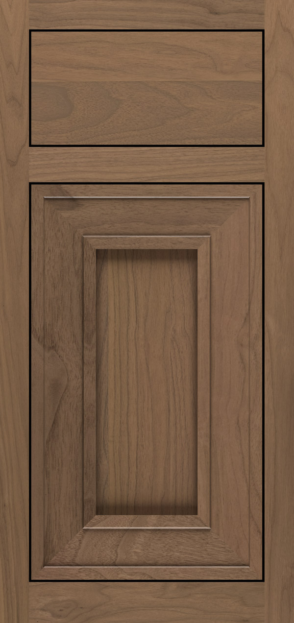 Becckwith walnut inset cabinet door in desert