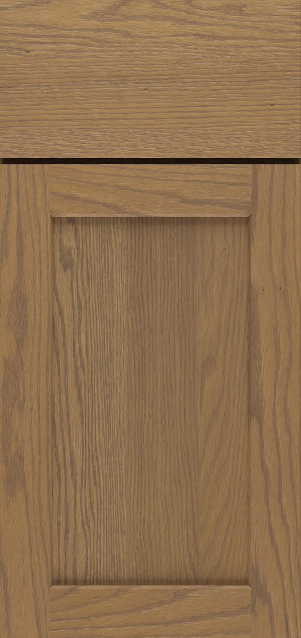 Benson oak reversed raised panel cabinet door in desert