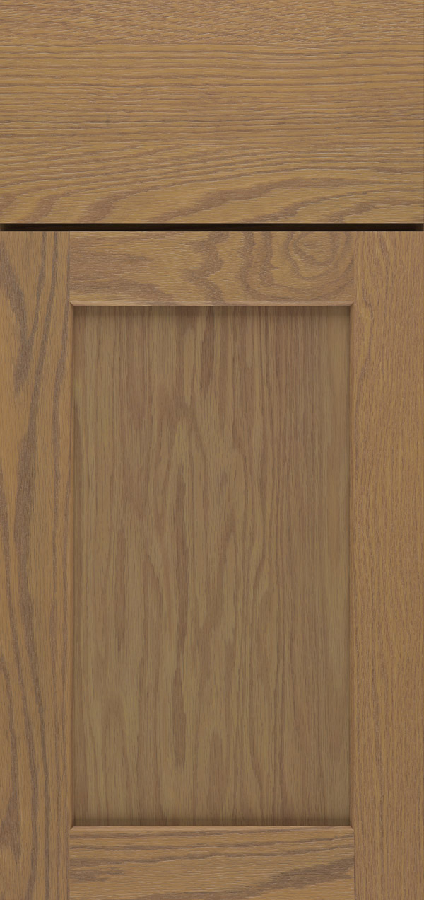 Blair oak flat panel cabinet door in desert
