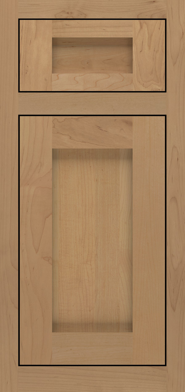 Bravura 5-piece maple inset cabinet door in desert