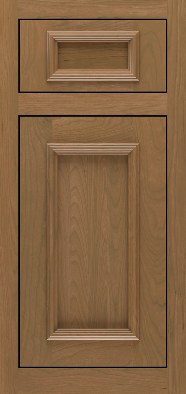 Brighton 5-piece cherry inset cabinet door in desert
