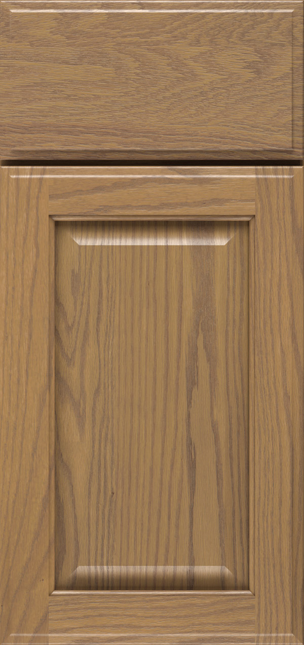 Brookside oak raised panel cabinet door in desert