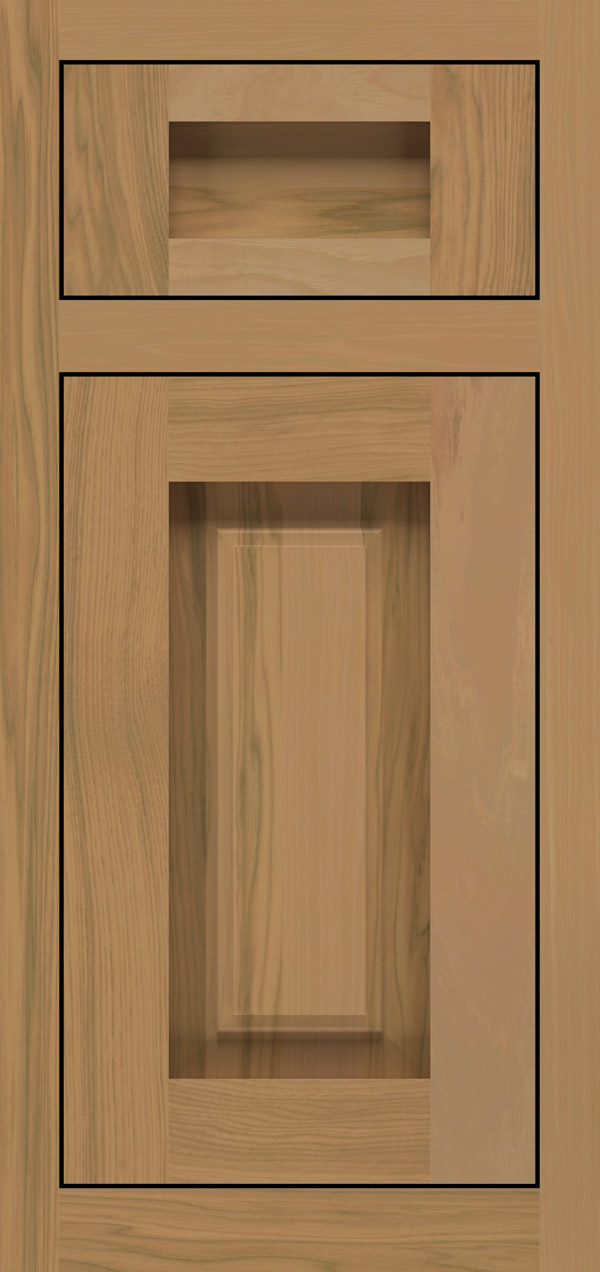 Calendo 5-piece pecan inset cabinet door in desert