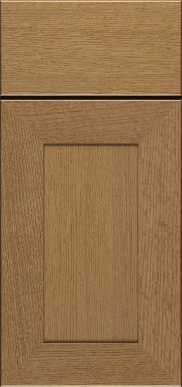 Cayhill quartersawn white oak reversed raised panel cabinet door in desert