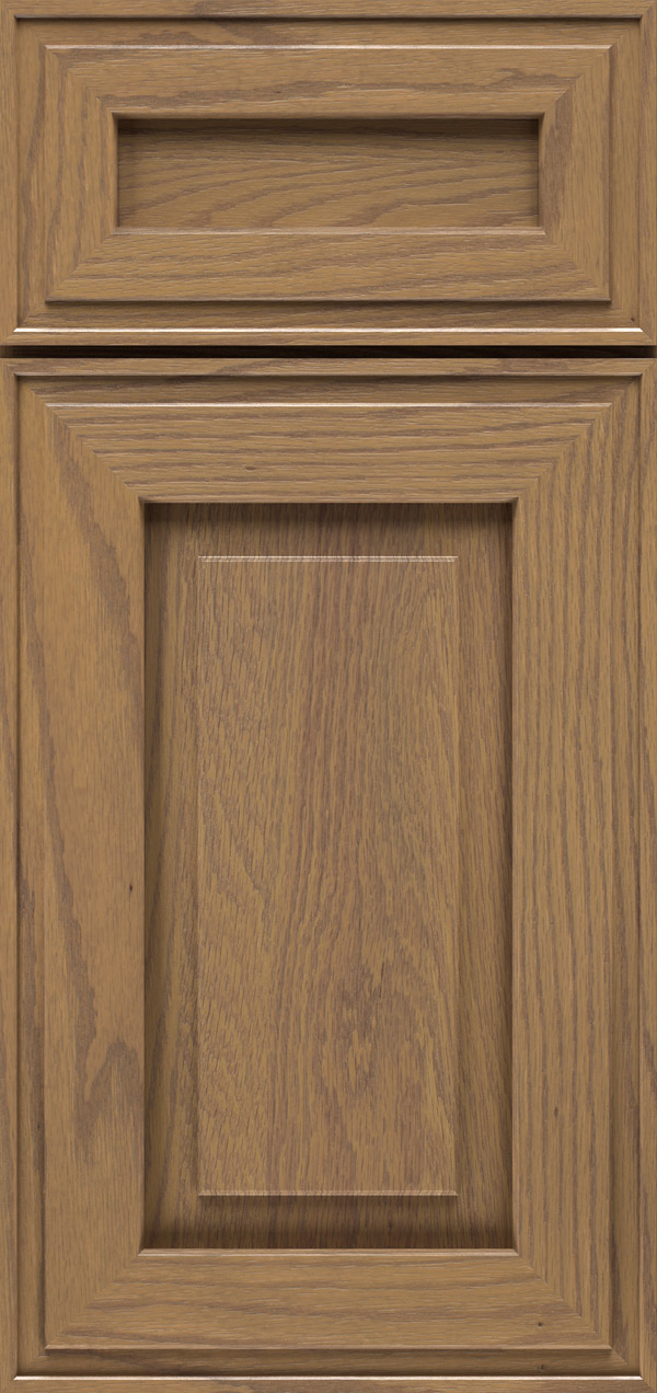 Clio 5-piece oak raised panel cabinet door in desert