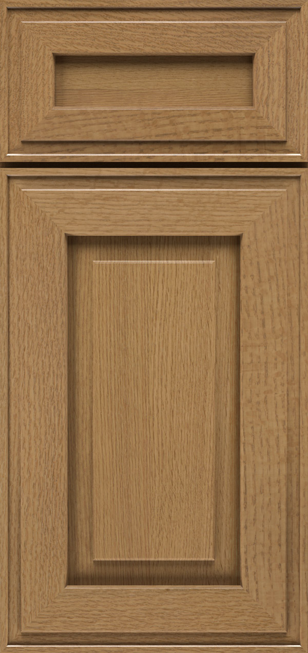 Clio 5-piece quartersawn white oak raised panel cabinet door in desert