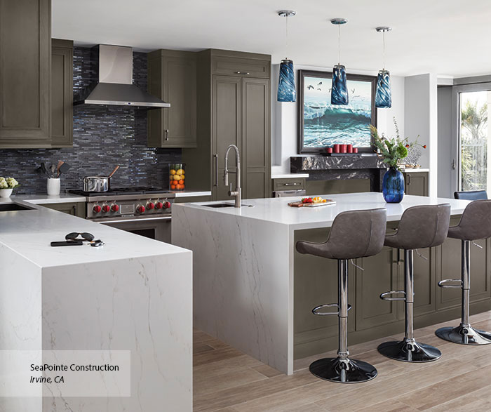 Moody and Modern Kitchen Cabinets
