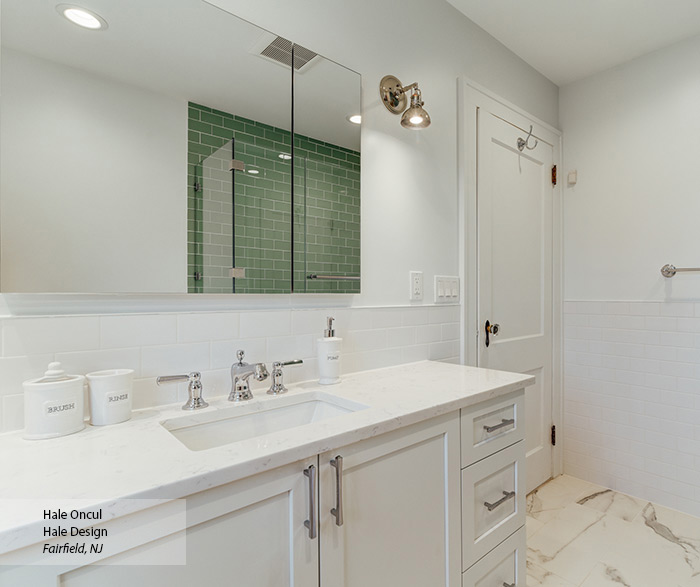 Casual White Shaker Painted Bathroom Cabinets