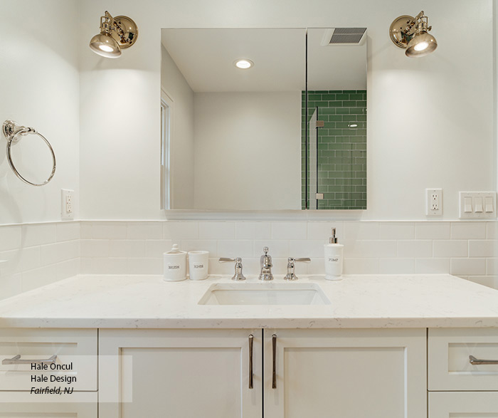 Casual White Shaker Painted Bathroom Cabinets