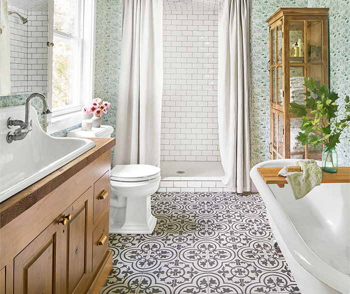 Rustic Alder Bath Cabinets