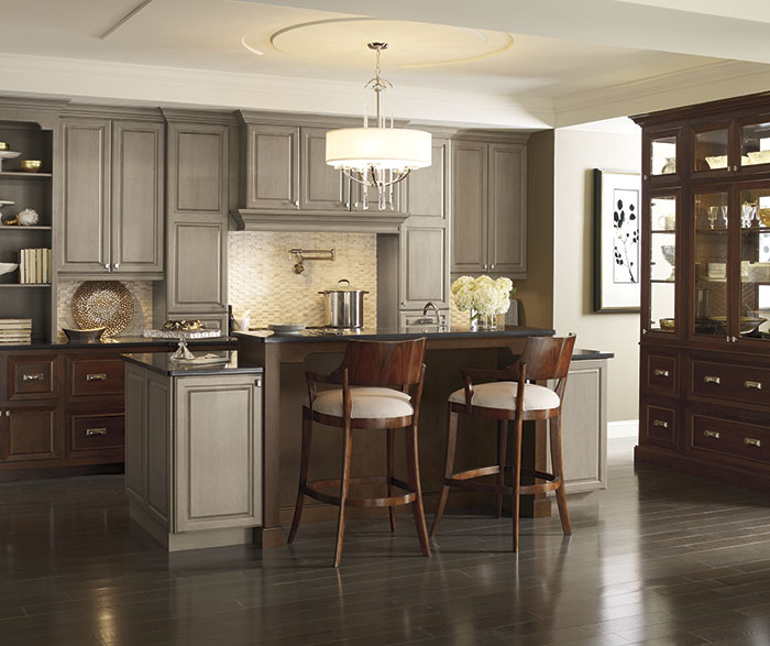 Traditional Kitchen with Cherry Cabinets