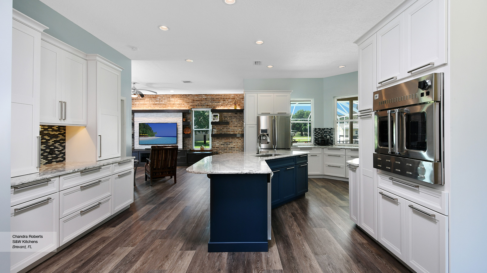 Off White Kitchen With Blue Island Cabinets Omega Off White Kitchen With Blue Island Cabinets Omega