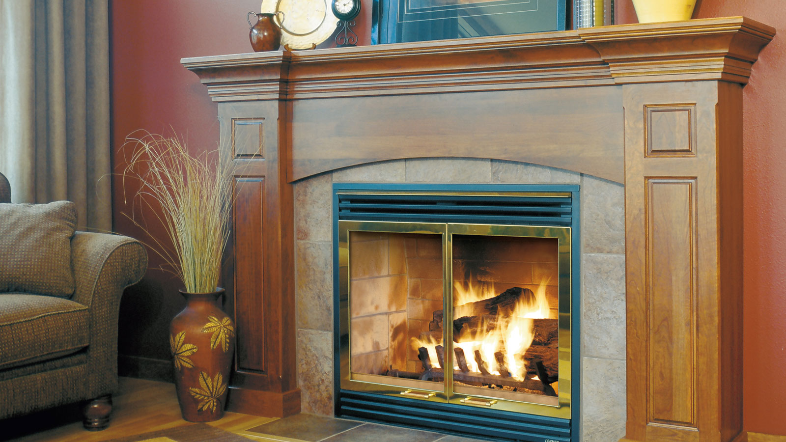 Custom Cabinetry For A Fireplace Surround Omega Design Style