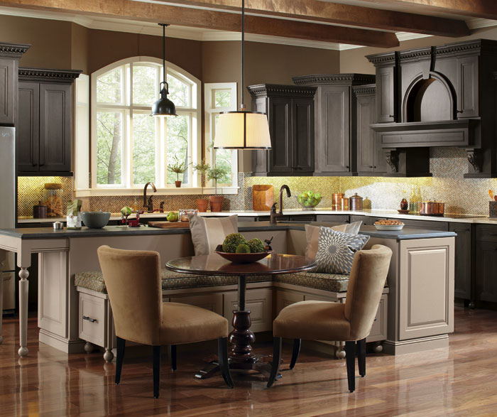 Casual Kitchen with a Large Kitchen Island