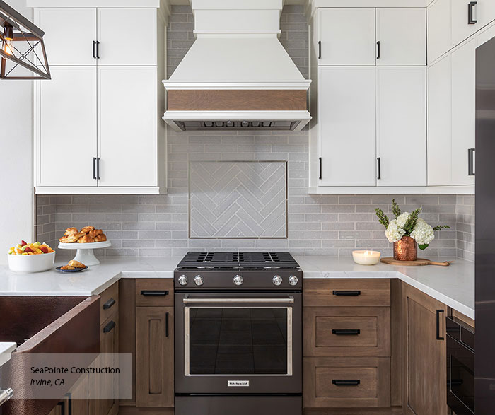 Stylishly Simple White Kitchen Cabinets