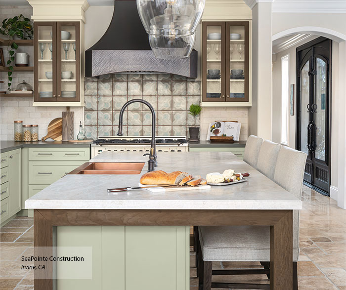 Trendy Green Kitchen Cabinets