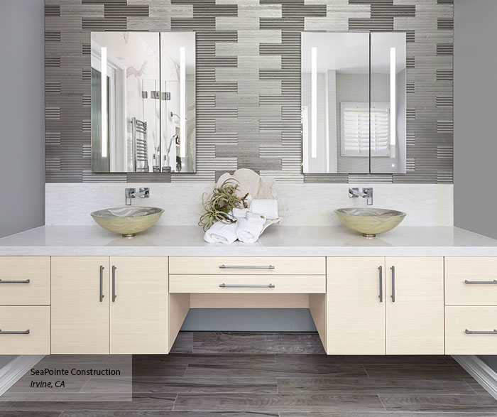 Sleek Floating Bathroom Vanity Cabinets