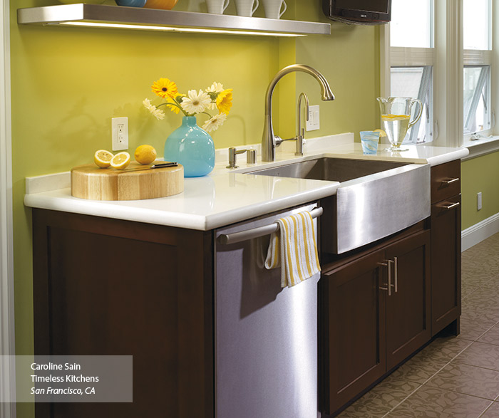 Shaker Style Cabinets in a Contemporary Kitchen