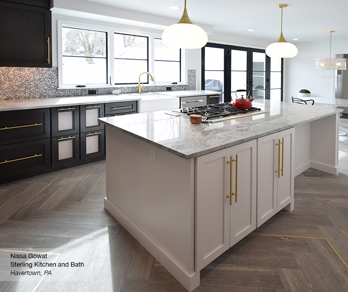 Black and White Kitchen Cabinets