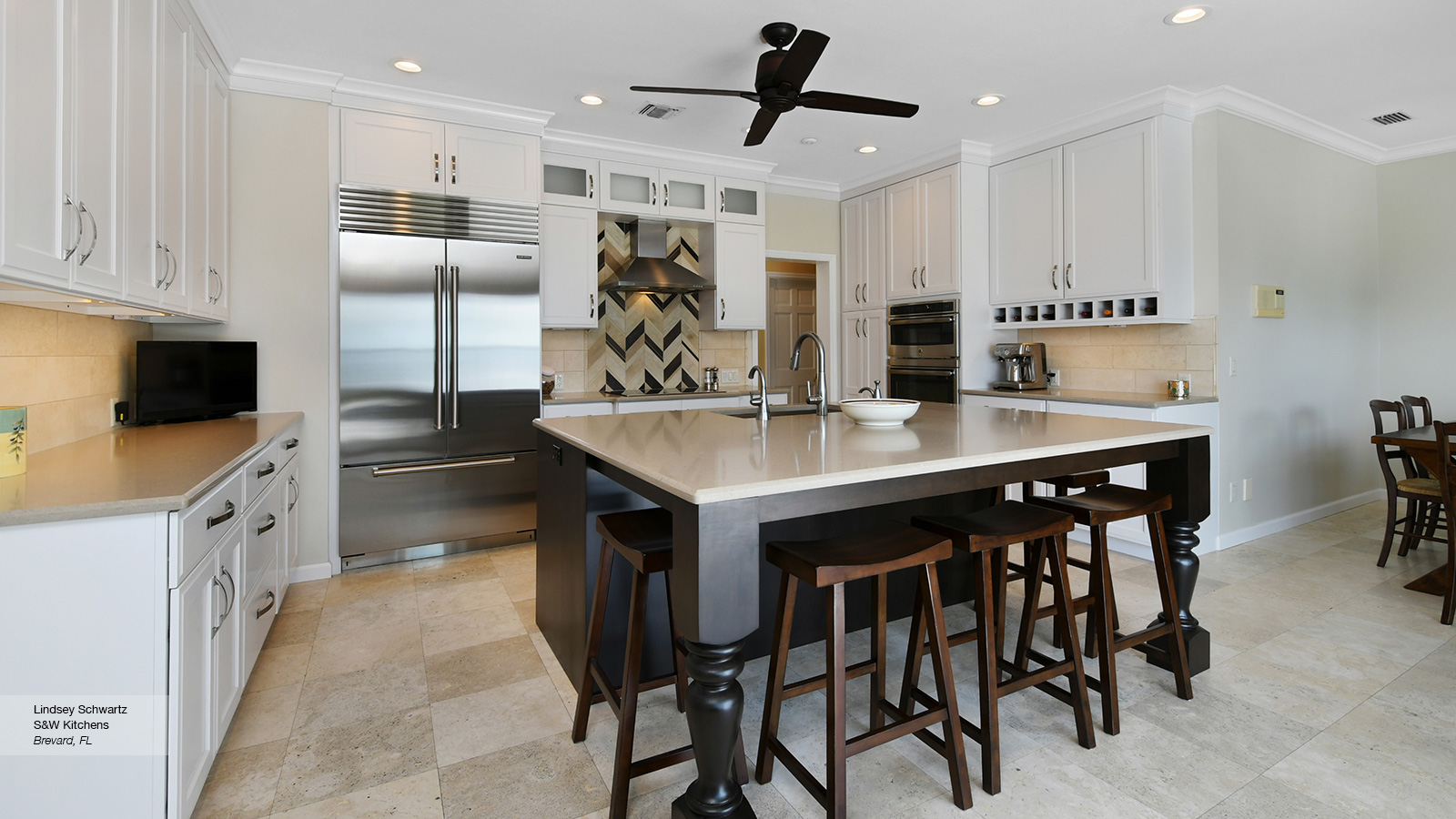 Pearl White Shaker Cabinets In A Casual Kitchen Omega