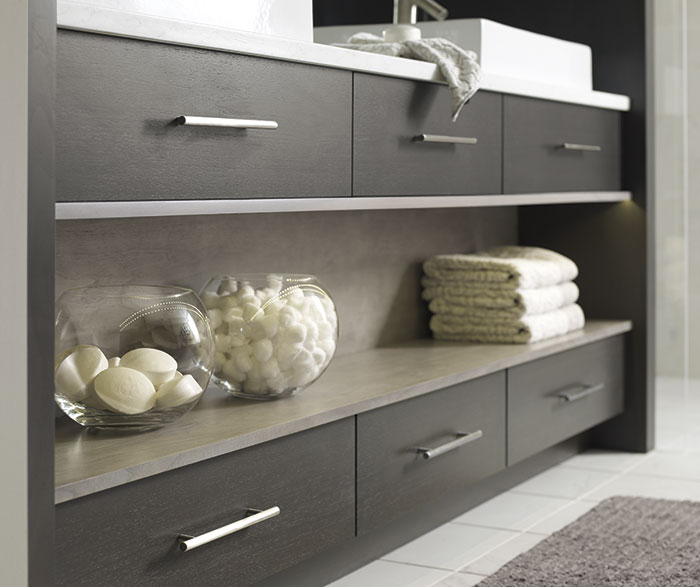 Modern Walnut Bathroom Vanity