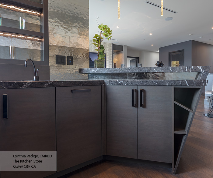 Modern Walnut Cabinets in Smokey Hills Finish