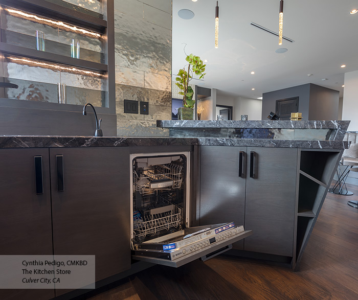 Modern Walnut Cabinets in Smokey Hills Finish